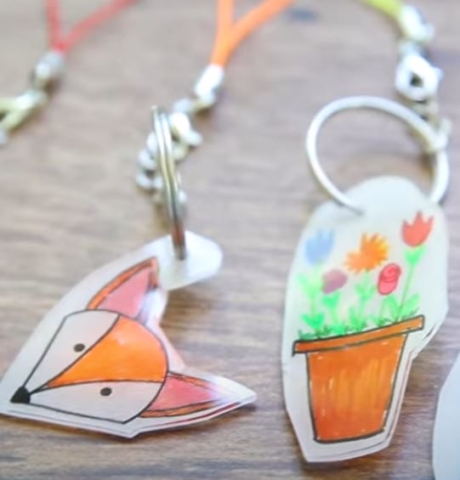 Shrinky dink keychains