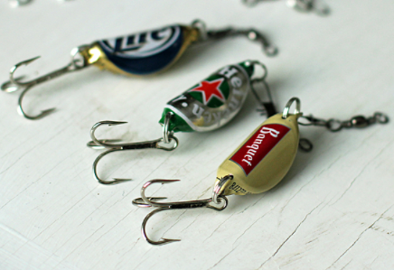 Bottle cap fishing lures