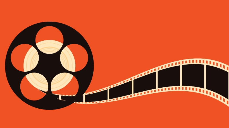 Movie reel graphic